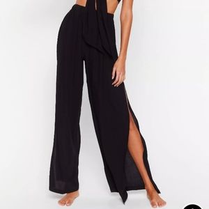 Wide Leg Split Beach Pants